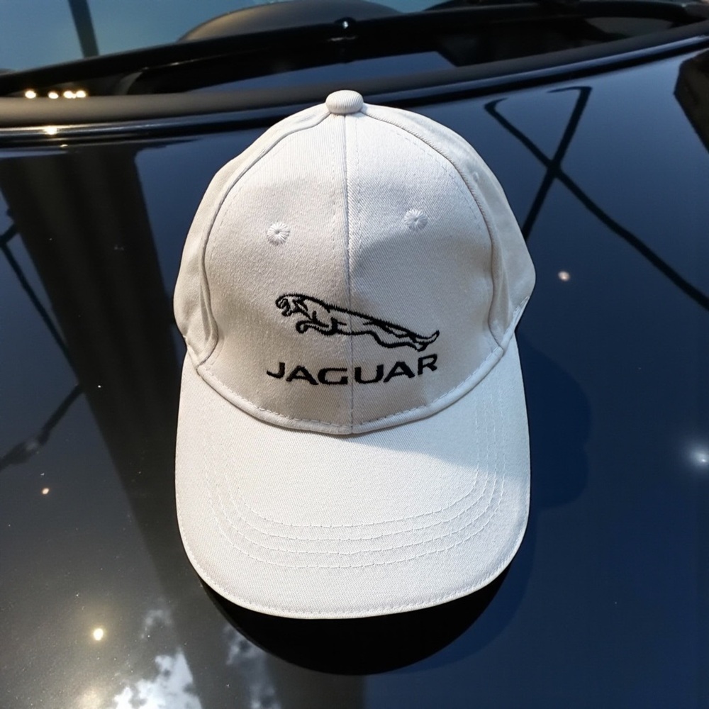Jaguar white baseball hat